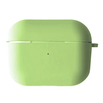 Чохол для AirPods PRO SILICONE CASE/MICROFIBER Pistachio