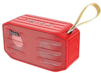 Портативная колонка Hoco BS42 Bluetooth 5.0 TWS FM TF USB IPX5 Красная (BS42)