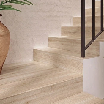 Ступенька из керамогранита Multistep Albar Haya бежевая 14x1200x330 мм