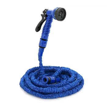 Шланг Садовий KY-150B, 5-15м/50ft, + розпилювач, насадка на кран, Blue, Box (UG-40144)