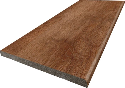 Ступенька из керамогранита Multistep Albar Cerezo коричневая 14x1200x330 мм