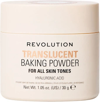 Puder do twarzy matujący Makeup Revolution Translucent Baking 30 g (5057566834308)