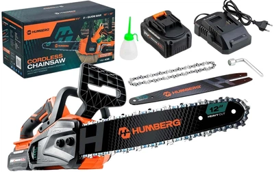 Piła łańcuchowa akumulatorowa Humberg HM-436 Pomarańczowa