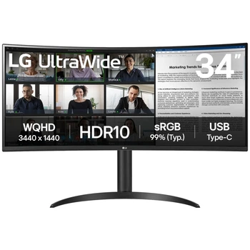Монитор 34" LG 34WR55QK-B (34WR55QK-B.ADRZ)