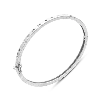 Серебряный браслет с фианитами, вес изделия 10,28 гр (2198901)