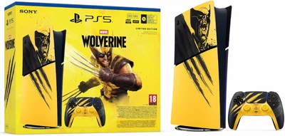 Ігрова приставка PlayStation 5 Slim Digital Edition [Marvel's Wolverine Limited Edition] / Лімітований Геймпад + Панель + Код на Гру