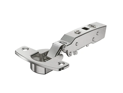 Завіса Hettich Sensys 8631і накладна з дотягувачем для фасадів 15-32 мм, кут відкривання 95 градусів нікель (9091400)