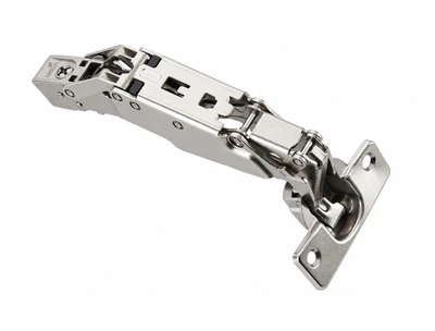 Завіса Hettich Sensys 8657 накладна без дотягувача, кут відкривання 165 градусів нікель (9099750)