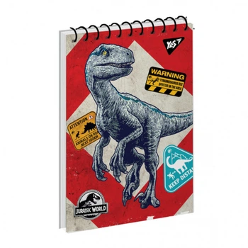 Блокнот Yes Jurassic World A6 80 арк. спіраль (151901)