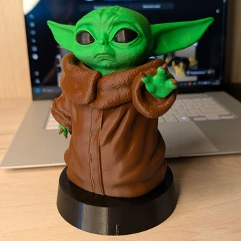 Колекційна фігурка 3D Грогу «Малюк Йода» (Baby Yoda Star Wars)
