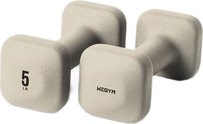 Гантелі Wegym 2 x 2.26 кг, бежеві