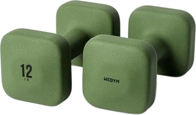Гантели Wegym 2 x 5.44 кг, зеленые