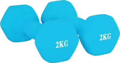 Гантели Chengyue 2 x 2 кг, голубые (CY-130)