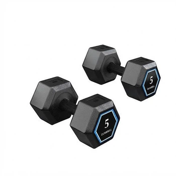 Гантели Xtep 2 x 5 кг, в резиновом покрытии, экологичное покрытие