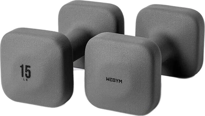 Гантели Wegym 2 x 6.8 кг, серые
