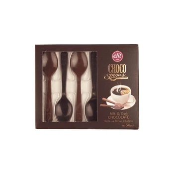 Шоколадні ложки Elit Choco Spoons Milk&Dark, 54 г