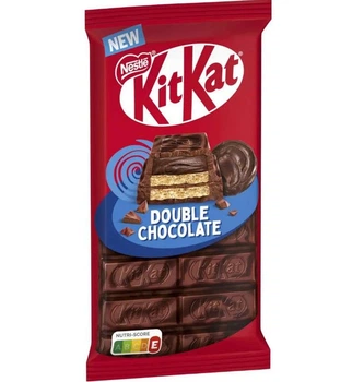 Шоколадна плитка Сендвіч KitKat Double Chocolate Bar КітКат Вафлі Подвійні з молочного шоколаду та Какао кремом 99г