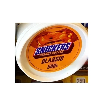 Шоколадно-арахісова паста Snickers Peanut Butter Classic do Smarowania Снікерс Классік для Намазування Відерко 500г