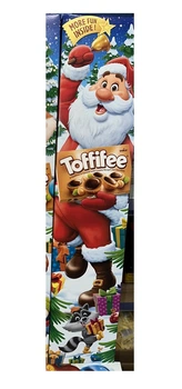 Набір Шоколадні цукерки в коробці та Ігри Новорічні Storck Toffifee Santa&Friends Тофіфе Санта і друзі Висока коробка 3шт 375г