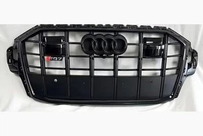 Решетка радиатора Audi Q7 / SQ7 4M FL 2020-2026 стиль SQ7 черный глянец