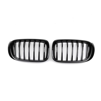 Ніздрі решітки радіатора переднього бампера BMW Х4 F25/F26 2014-2016 Black 1BAR