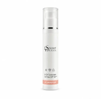 Антиоксидантный ультразащитный крем SPF-50+++ Smart4Derma Illumination QC Sunblock Oil-Free SPF50+++ 50мл