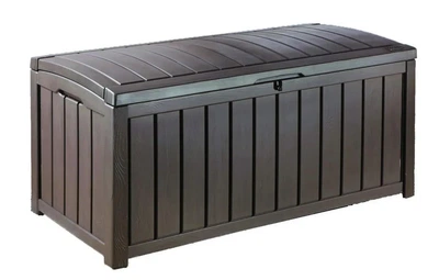 Скриня ящик Keter Glenwood Deck Box 390 л пластикова для зберігання коричнева 230399
