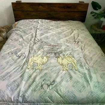 Ковдра Bluemarine Camel вовна закрита євро 195×215 см