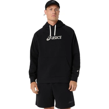 Худи Asics LOGO FLEECE PULLOVER HOODIE L черный c-2031F327-001