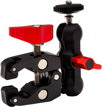 Rama PATONA Magic-Arm z podwójną głowicą kulową i super zaciskiem Black (4055655240833)