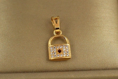Кулон Xuping Jewelry Замок кохання 1,3 см золотистий