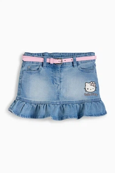 Джинсовая юбка с ремнем Hello Kitty C&A 2236367c71 116см голубая (100016852)