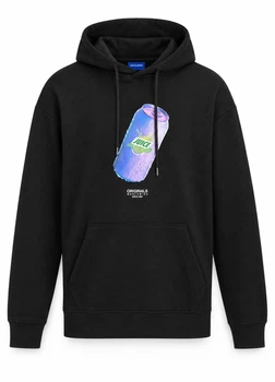 Худи из хлопка Jack & Jones 12238213c73 L черное (100017799)