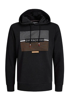 Худи из хлопка Jack & Jones 12249269c73 XS черное (100017843)