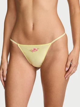 Трусики стринги женские Victoria's Secret 95556104 S Желтые (1162741356)