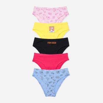 Набор трусиков бразилиана женских хлопковых Victoria's Secret 811651622 M 5 шт Яркий микс (1162694103)