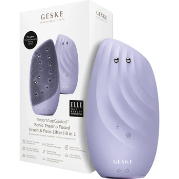 Чистящая щетка для лица GESKE Sonic Thermo Facial Brush&Face-Lifter 8в1 Purple (HB0090) [179598]