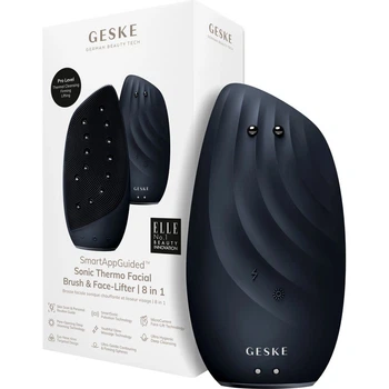 Чистящая щетка для лица GESKE Sonic Thermo Facial Brush&Face-Lifter 8в1 Black (HB0091) [179582]