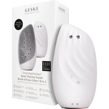 Чистящая щетка для лица GESKE Sonic Thermo Facial Brush&Face-Lifter 8в1 Starlight (HB0088) [179595]