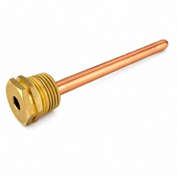 Мідна гільза Cewal для датчика температури 1/2", 7х8мм, L=100мм