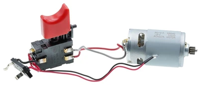 Двигатель + кнопка VJ Parts для шуруповерта З-т ЗША-12/15 DFR в сборе (D37 L75 12-з Dшестерни 9) (шур988)