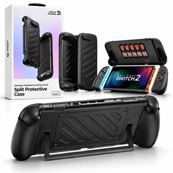 Защитный чехол JSAUX Protective Case для консоли Nintendo Switch 2 с крышкой, надежная защита 360°