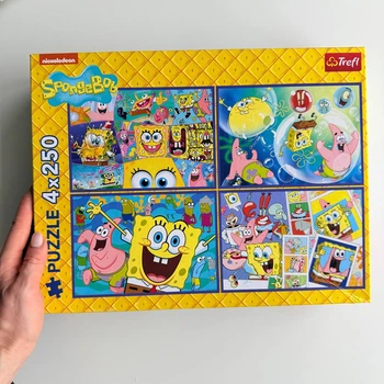 Набір великих пазлів Trefl 4в1 Sponge Bob