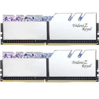 Модуль пам'яті для комп'ютера DDR4 32GB (2x16GB) 3200 MHz TridentZ RGB ROYAL Silver G.Skill