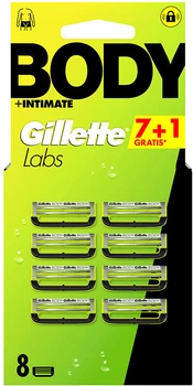 Wymienne wkłady do maszynki do golenia Gillette Labs Body + Intimate 8 szt (8006530308175)
