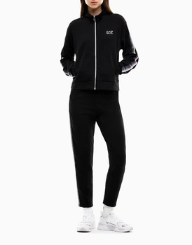 Женский спортивный костюм EA7 Emporio Armani в черном цвете - размер 24/48 (S)(7W001518/UС001/AF12501)