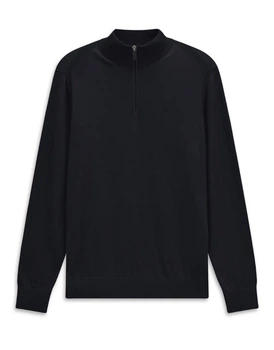 Мужской свитер на молнии Bugatti в темно-синем цвете - размер 29/58 (3XL)(25520F/390/7500)