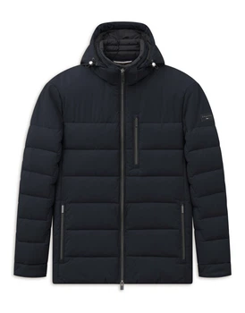 Мужская куртка Bugatti в темно-синем цвете с капюшоном - размер 30/60 (4XL)(21031/390/273213)