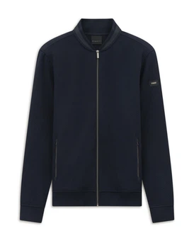 Мужская трикотажная кофта-бомбер Bugatti на молнии - размер 30/60 (4XL)(25174F/390/8750)