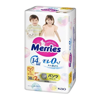 Трусики Merries, XL, 12-22 кг, 38+2 шт.